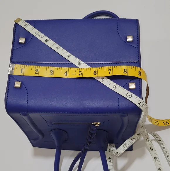 Cobalt Blue designer Inspired Handbag - Picture 12 of 15